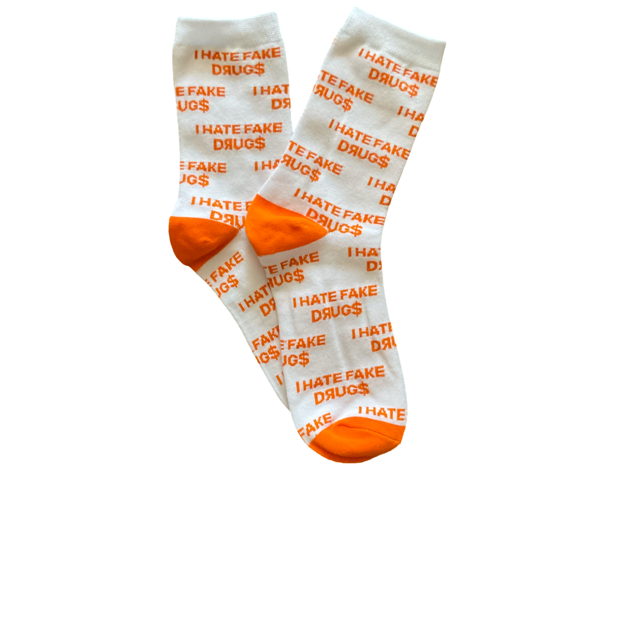 QR “I HATE FAKE DRUGS” SOCKS