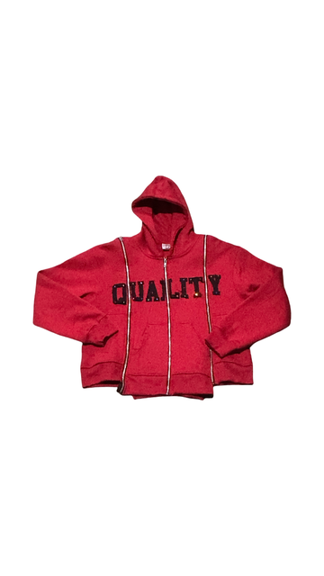 QUALITY TRIPLE ZIP HOODIE