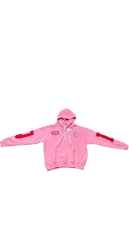 BASEBALL STITCH QUARTER ZIP HOODIE