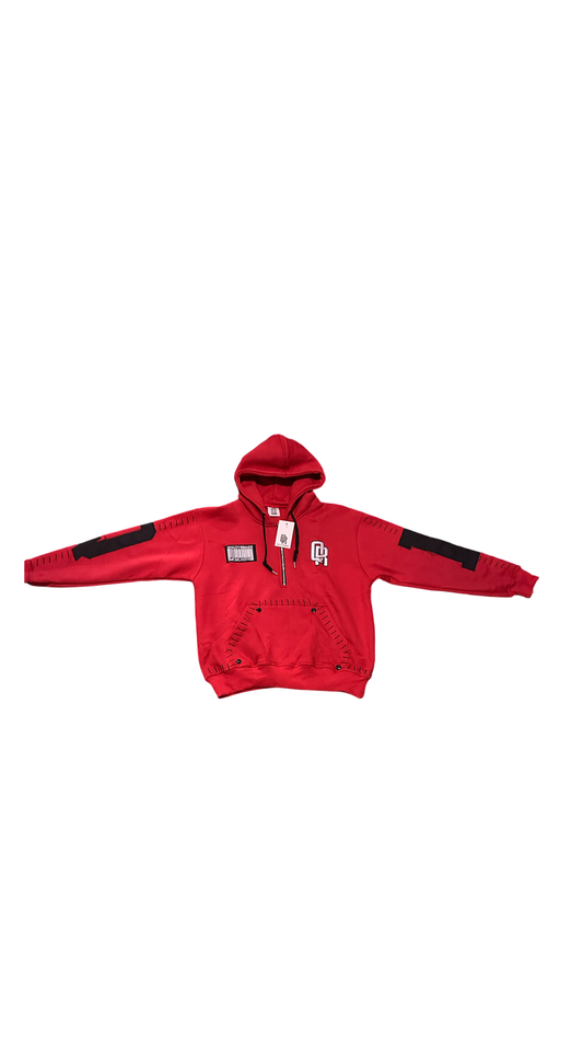 BASEBALL STITCH QUARTER ZIP HOODIE