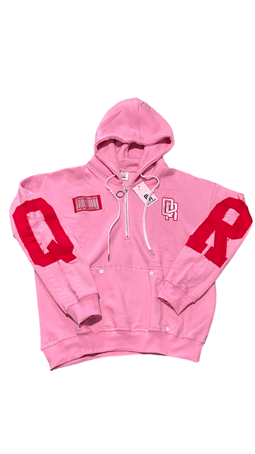 BASEBALL STITCH QUARTER ZIP HOODIE